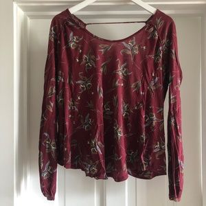 Free People Open Back Top